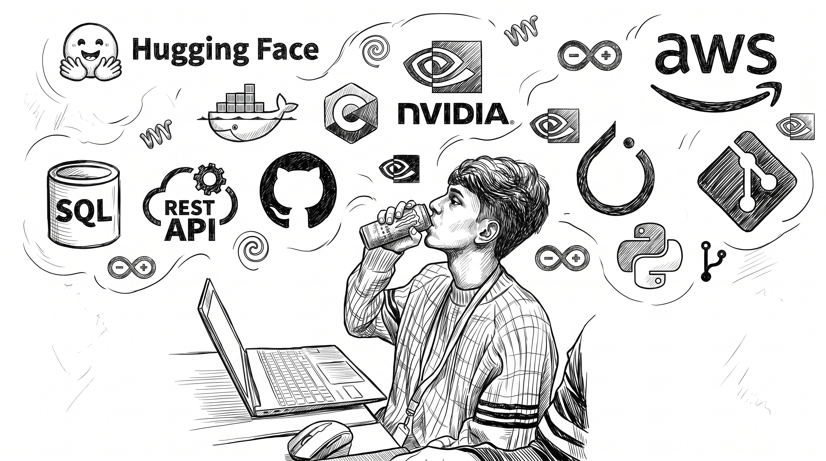 Sre Varshan Tech Stack and Skills Illustration